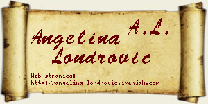 Angelina Londrović vizit kartica